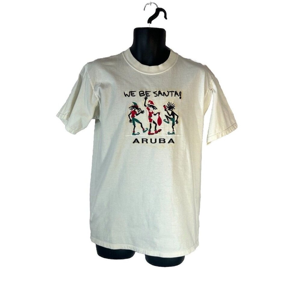We Be Santa! Aruba. By Time Square Sportswear Short Sleeve T-Shirt, Size Medium.